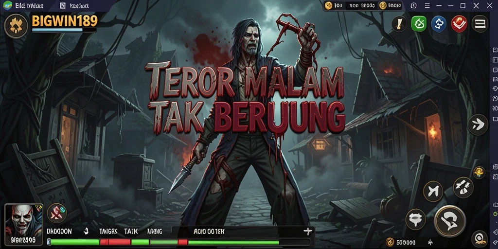 Screenshot gameplay menampilkan suasana mencekam penuh ketegangan.