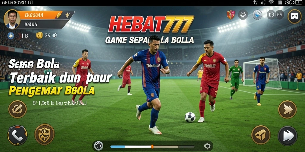 Screenshot gameplay HEBAT777 yang menampilkan pertandingan sepak bola seru.
